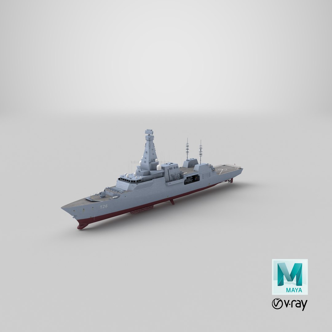 type 26 frigate 3D model https://p.turbosquid.com/ts-thumb/Td/svul91/bcLU5ION/stemcell_maya_vray_render/png/1583794661/1920x1080/fit_q87/1807f826599e8095cc126cf39eeae255adff595c/stemcell_maya_vray_render.jpg