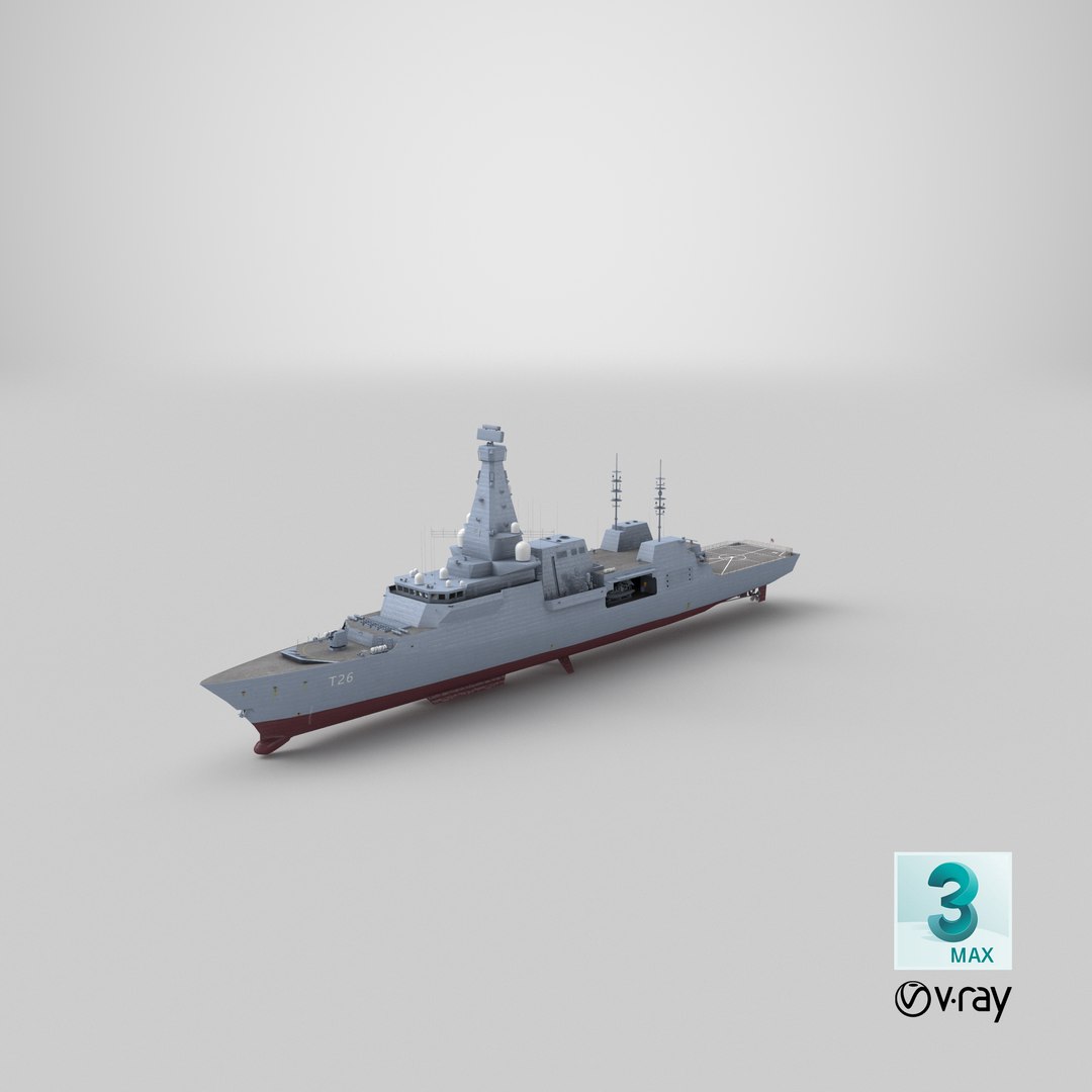 type 26 frigate 3D model https://p.turbosquid.com/ts-thumb/Td/svul91/i8P0L3Cw/stemcell_max_vray_render/png/1583794652/1920x1080/fit_q87/2e483e92e0556aff48823391f6c0225cfe7cb2d8/stemcell_max_vray_render.jpg