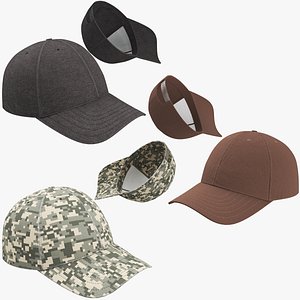 3D baseball cap model