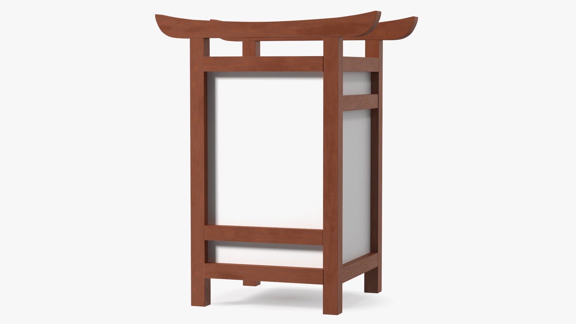 Shoji Lantern Small Off 3D model preview