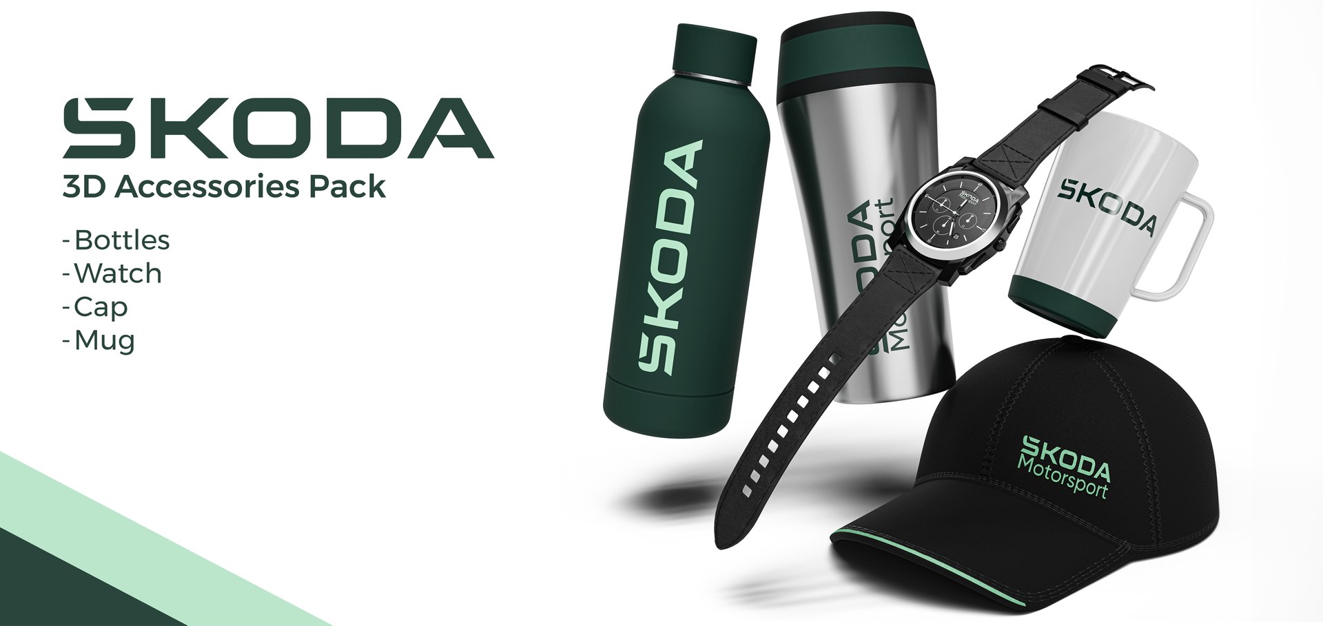 Skoda Accessories Collection 3D Model - TurboSquid 2276089