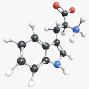Tryptophan Zwitterion Molecule With PBR 4K 8K