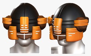 gas mask helmet 3D model