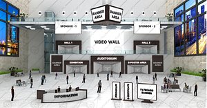 3D virtual lobby congress