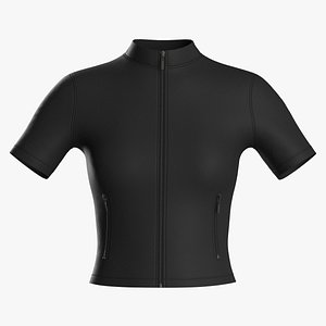 3D Female cropped top model