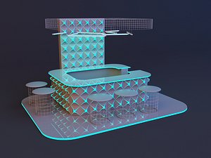 Space futuristic bar model