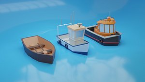 Low-Poly Boat Pack
