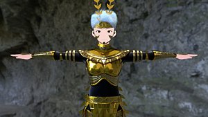 3D model Golden Sun Go Kong Monkey King Freestyle MMD