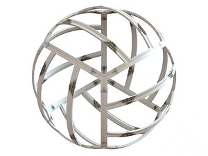 3D Wireframe Shape Geometric Volley Ball