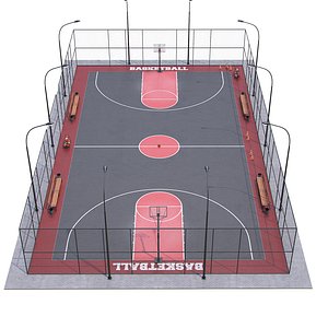 basketball ball court model