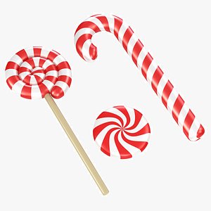 3D model Christmas Candy Set
