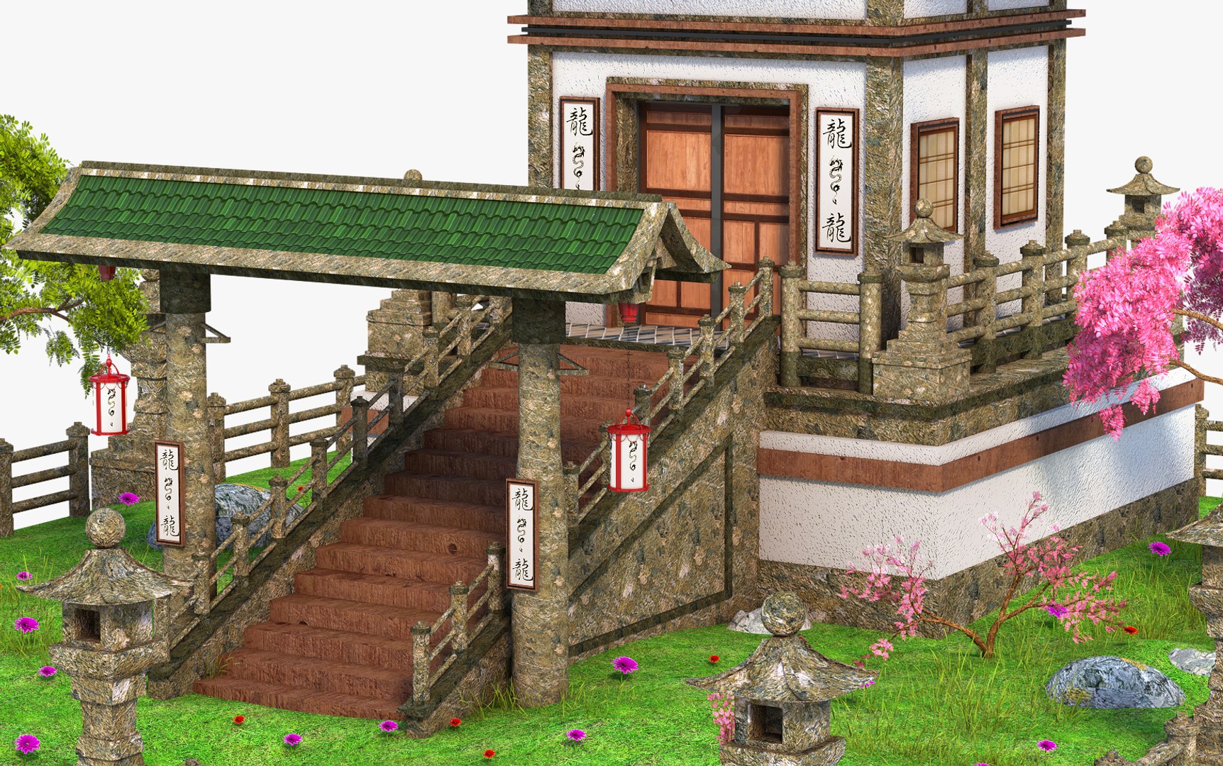 Asia Asian House Model - TurboSquid 1386133