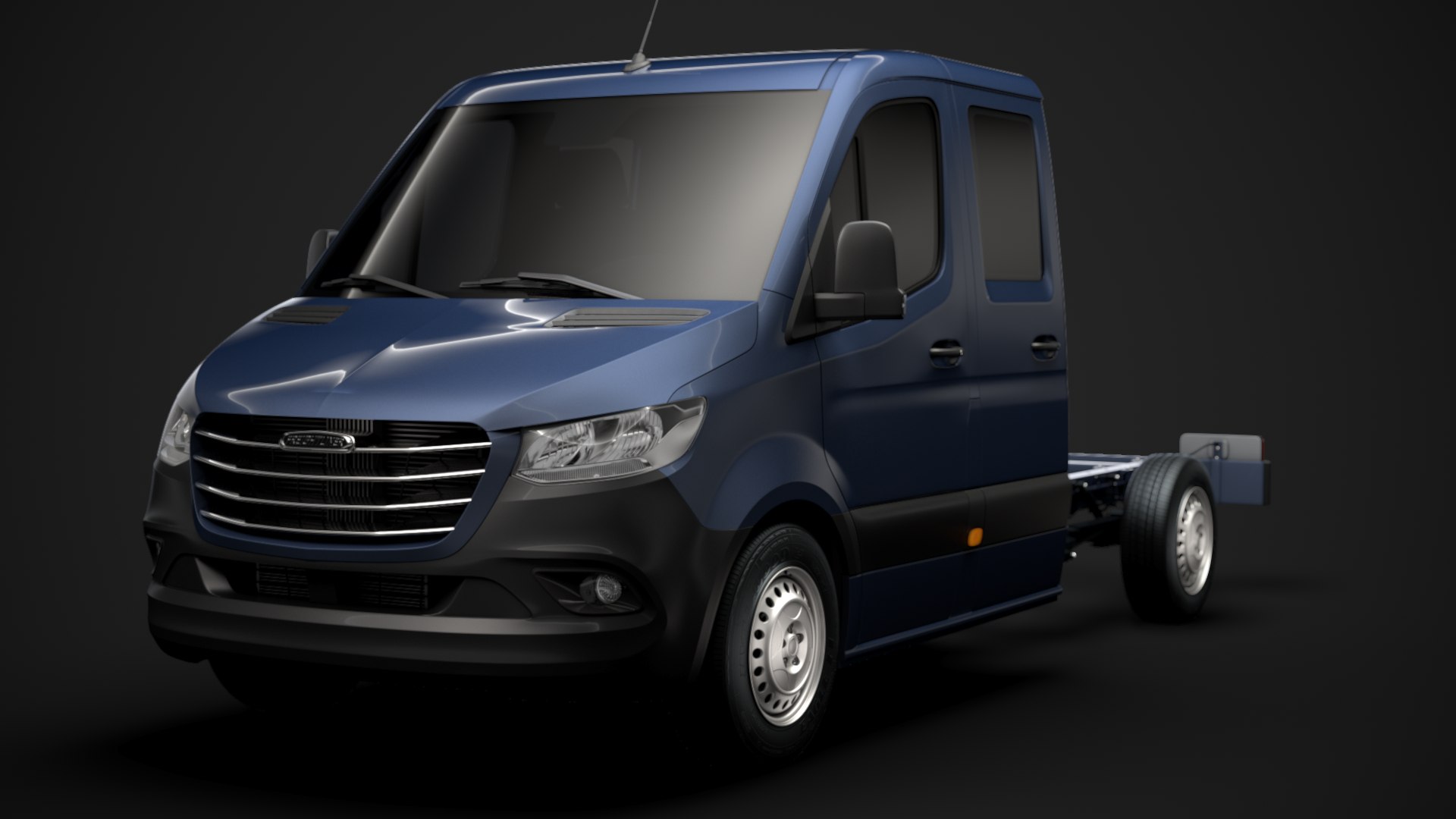 3D Freightliner Sprinter Chassis Crew - TurboSquid 1453879