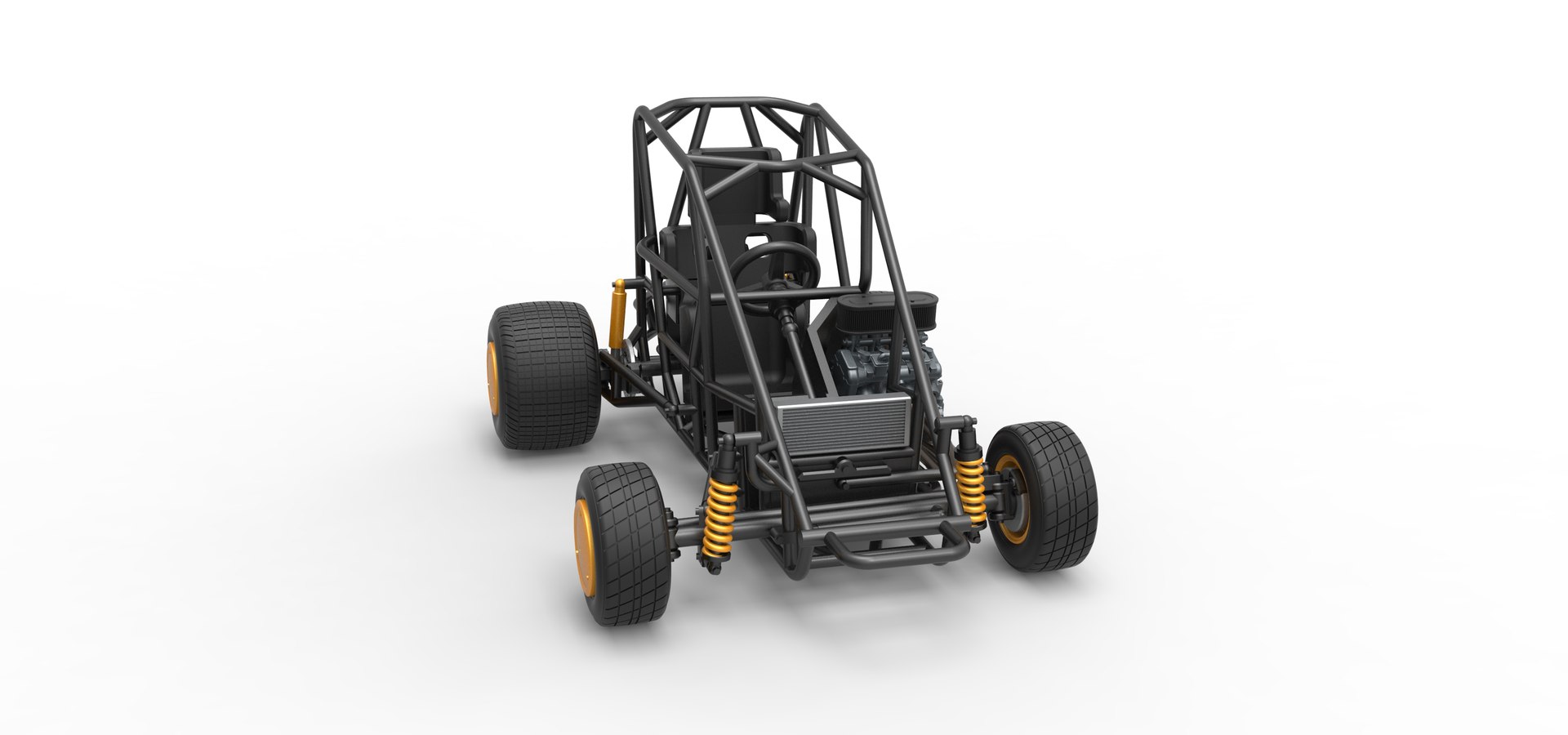 Diecast 600 Micro Sprint Car Base Scale 1 To 25 3D Model TurboSquid