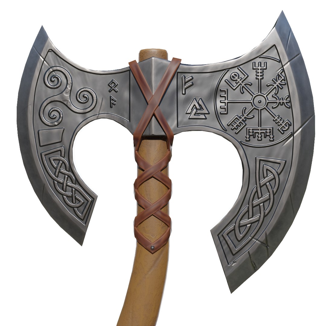 Viking Axe 3D Model - TurboSquid 2062150