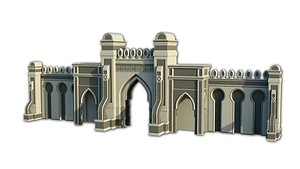 Scifi Castle Gate 3D model