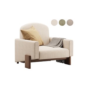 3D Sakura Armchair model