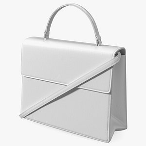 Designer Leather Woman Handbag White
