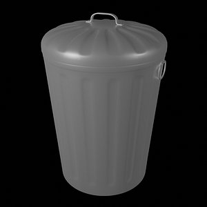 3D container industrial dustbin