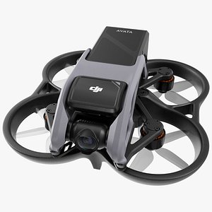 3D DJI Avata Drone Rigged