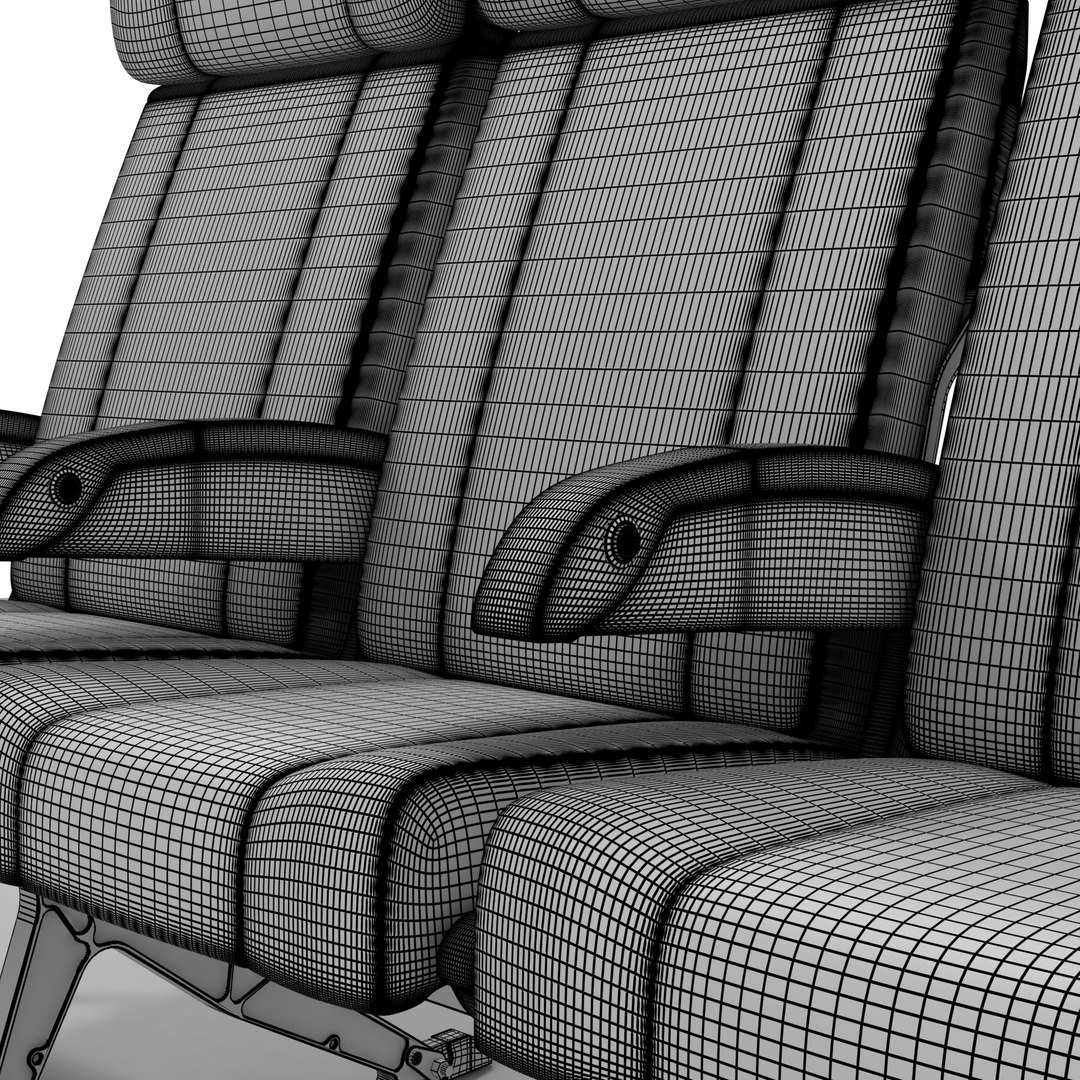 Airline Chairs 3d Model