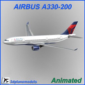 airbus a330-200 3d model