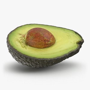 Half Avocado 01 - 3D Scanned 3D model