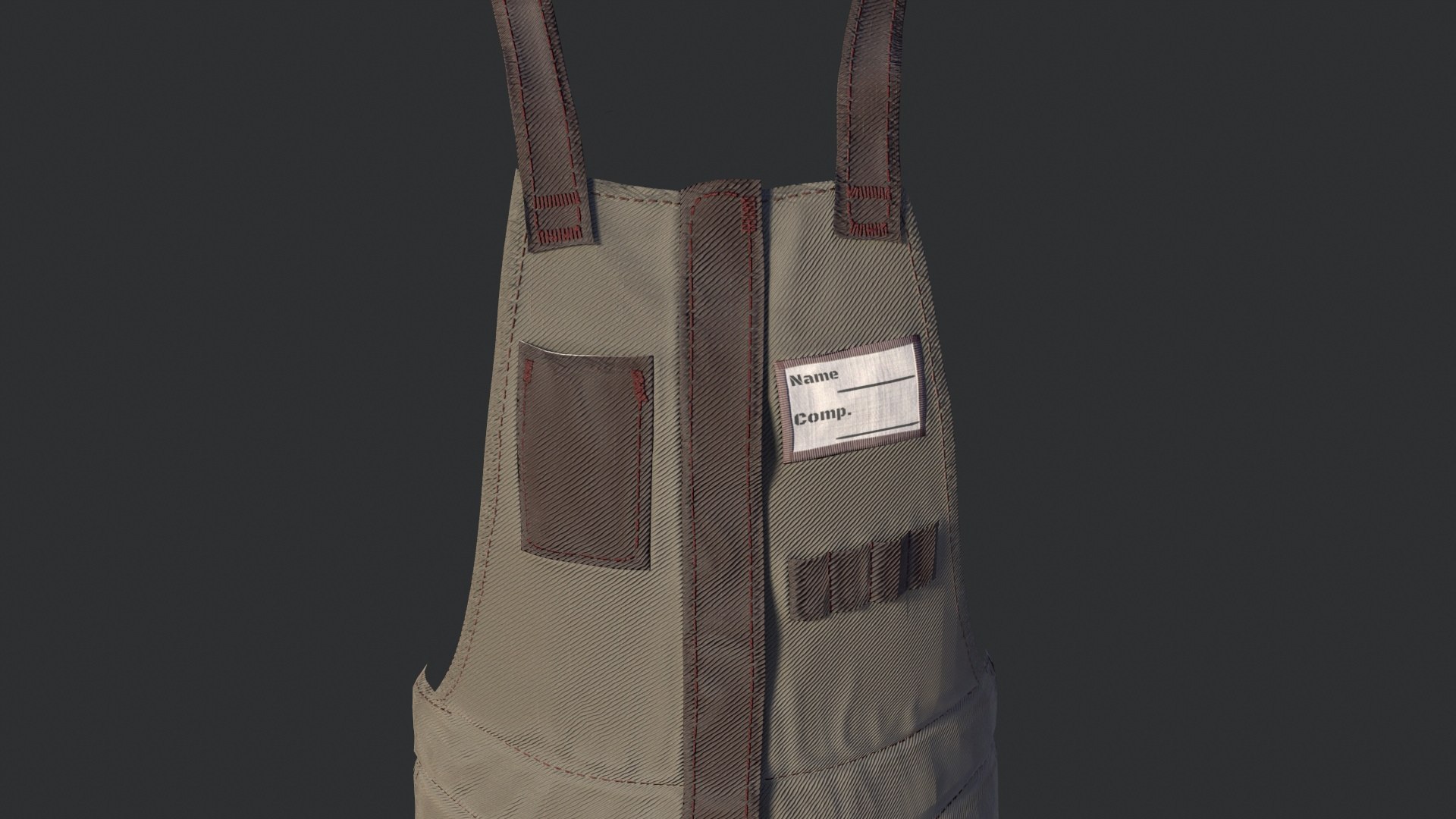 Work Overalls 3D Model - TurboSquid 1743256