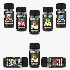 Flavored Pre-Roll Glass Jars with Cartoon Mascots