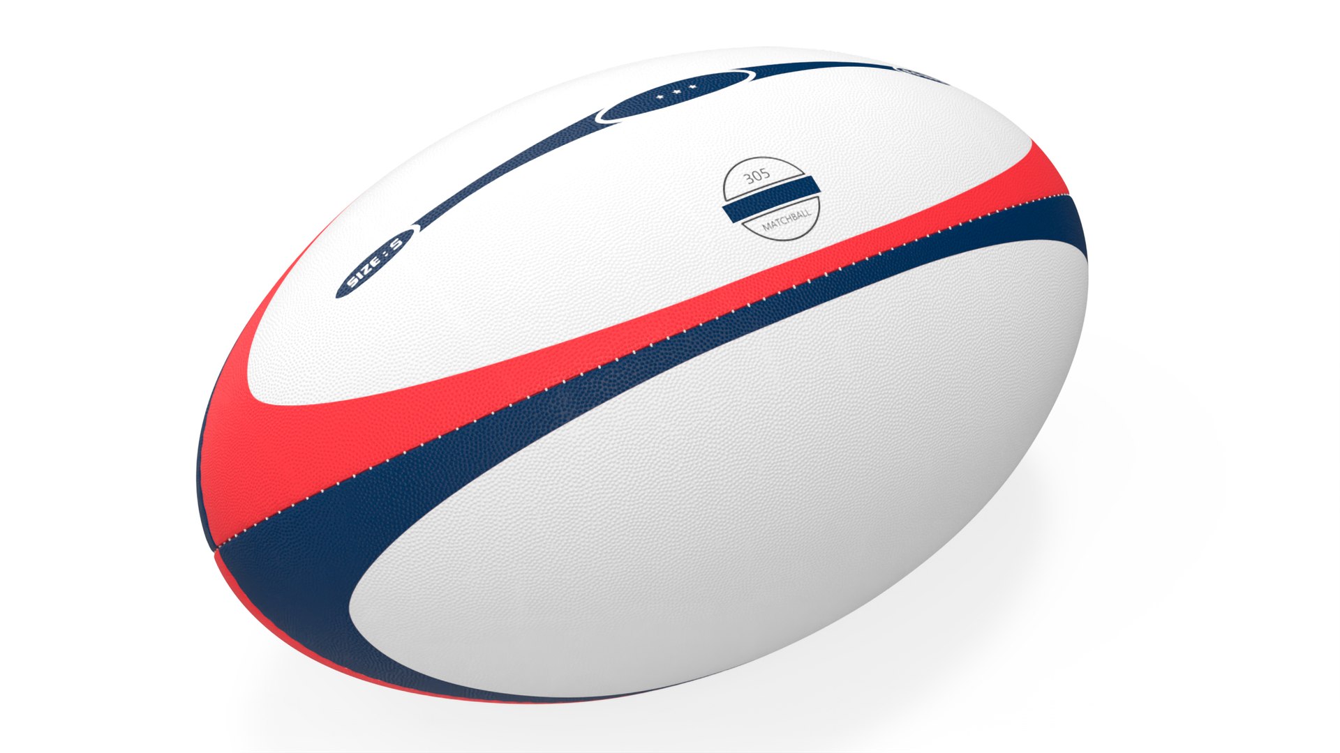 Rugby Balls Collection 4 3D model preview