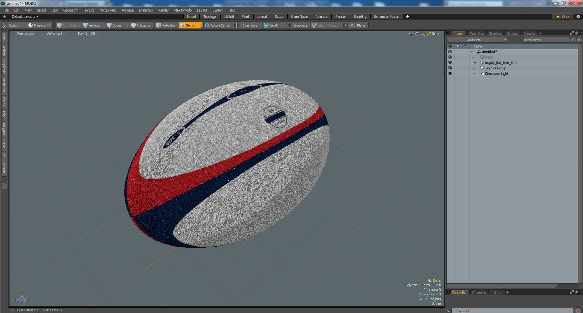 Rugby Ball Size 5 3D model - TurboSquid 2167660