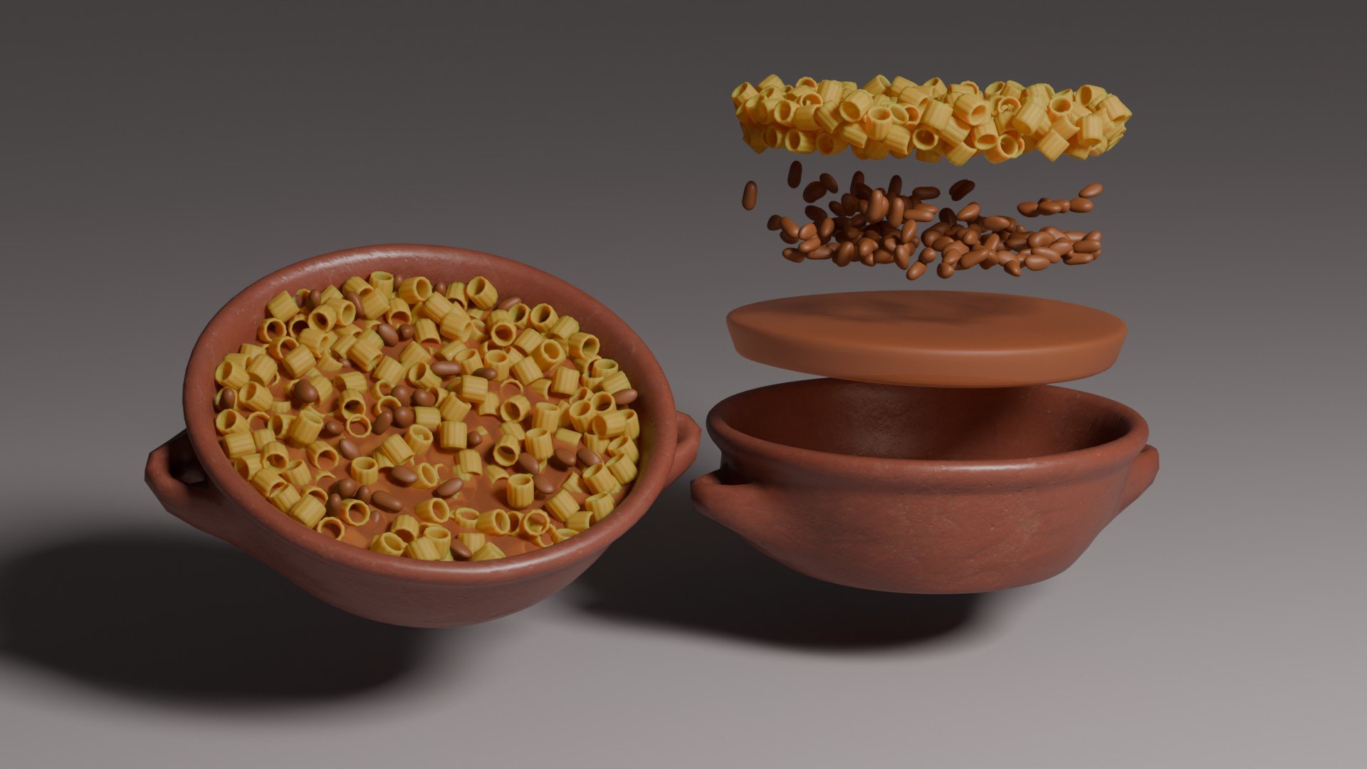 3D Pasta and Beans https://p.turbosquid.com/ts-thumb/Te/uhWYXm/Sa/pastaandbean_11/jpg/1792340885/1920x1080/fit_q87/e3945487c0443f7ecb65733823b0ba755e936ece/pastaandbean_11.jpg