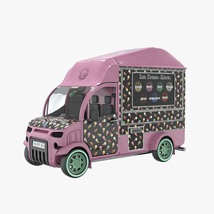 3D Ice Cream Truck model