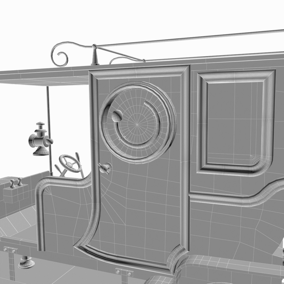 Industrial automaton car clock model - TurboSquid 1612785