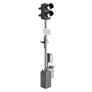 TRAFFIC LIGHT NOTIFYING PEDESTRIAN  ALARM 3D