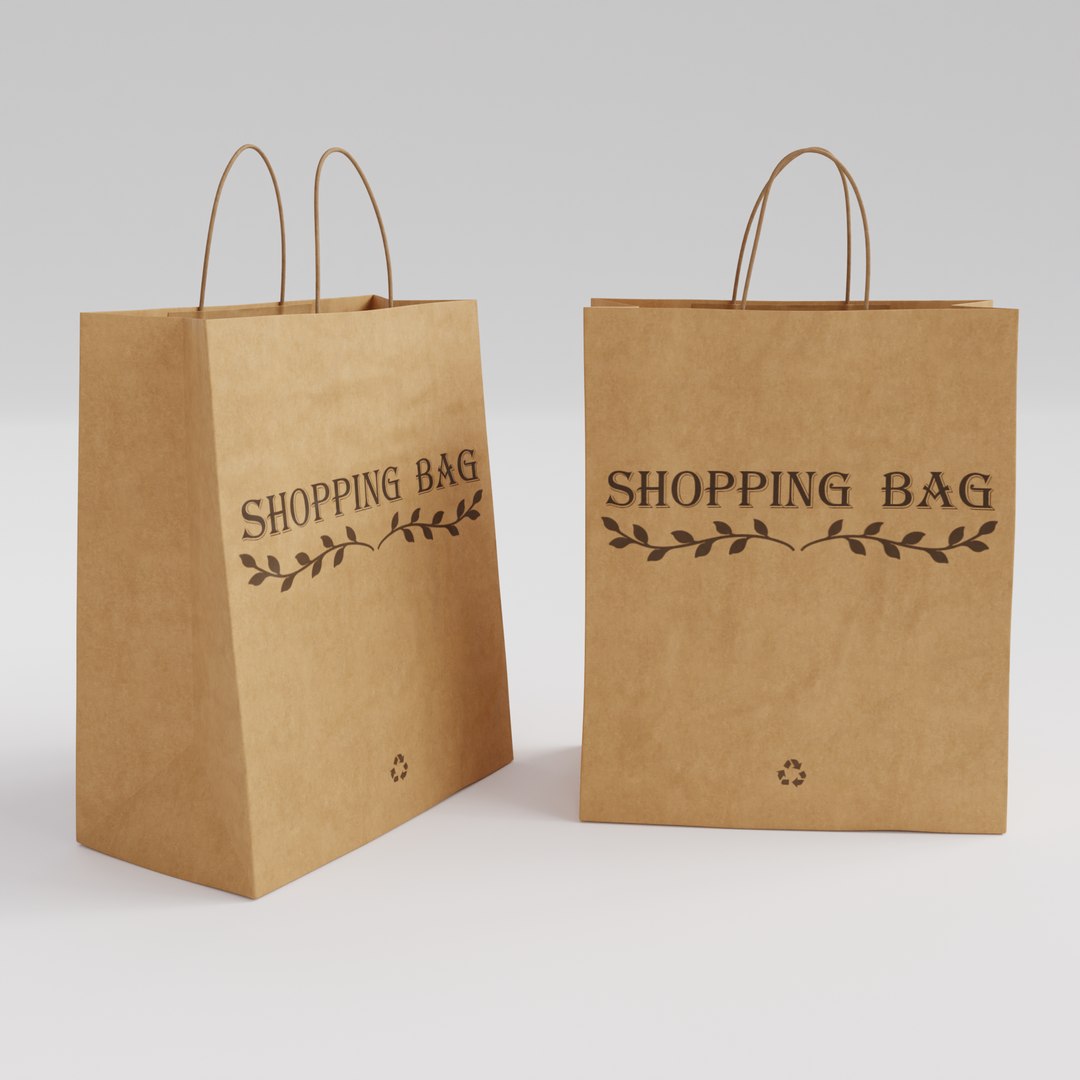 3D Model Shopping Bag 1 - TurboSquid 2037727
