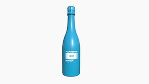 Wine Glass A07 - Blank Mock Up Basic Template 3D