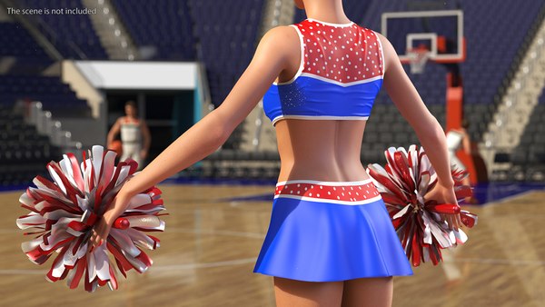 3D Cheerleader Outfit Set model - TurboSquid 1738452