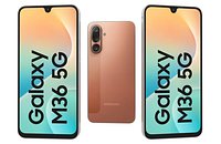 Samsung Galaxy M36 Orange Low Poly