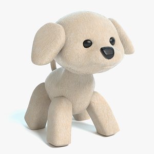 stuffed animal dog 3D model