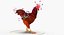 brown hen rigged 3d max