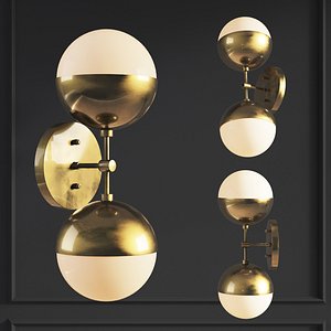 Sconce Copper Light Bra Duos Brass