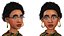 漫画 3D リグ アフリカ かわいい アフロ ヘア ガール キャラクター 3D モデル