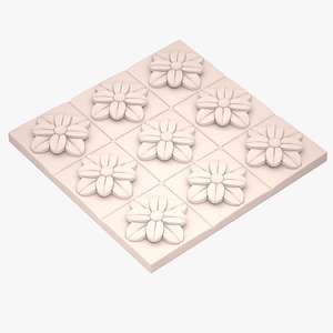 3D model decorative ornament panel