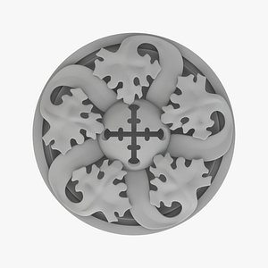 3D Gothic Ornament 095 model