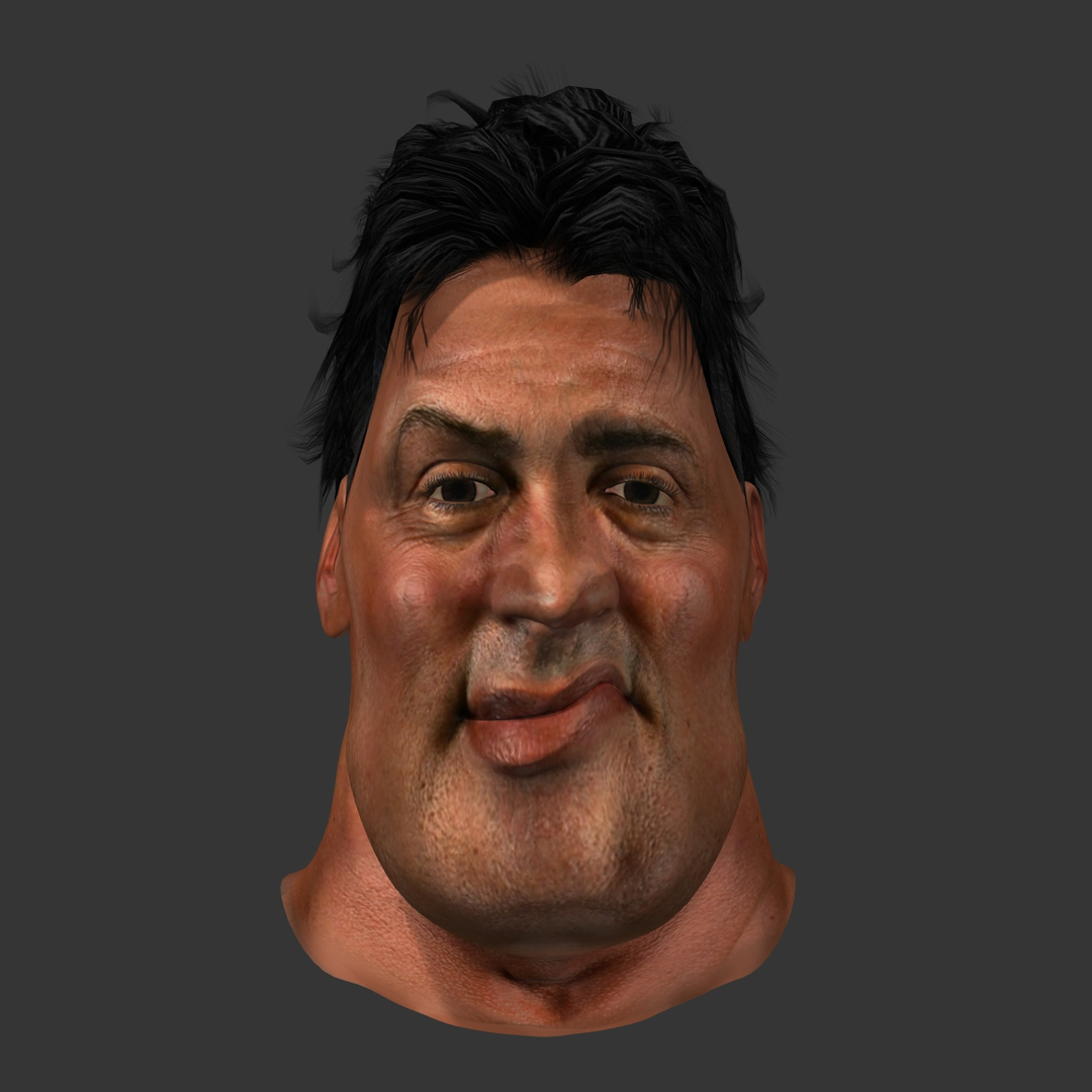 3d Model Sylvester Stallone