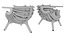 Parametric chair on three legs