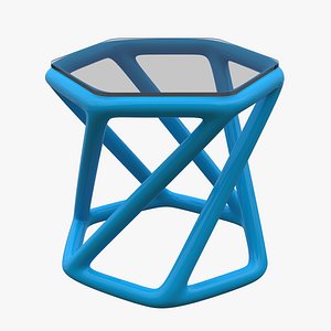 3D Twisted Columns Table 02 Sextuple