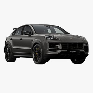 3D 2024 Porsche Cayenne Turbo E-Hybrid Coupe GT
