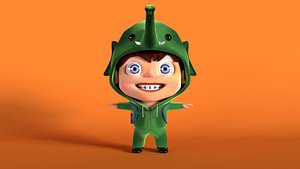 3D stylized character model